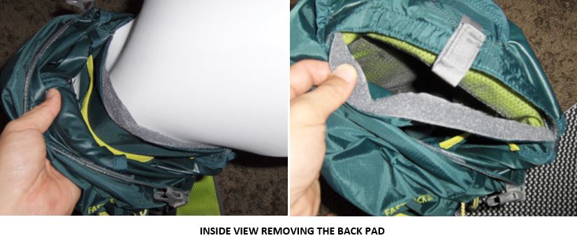 3 inside view pad removal